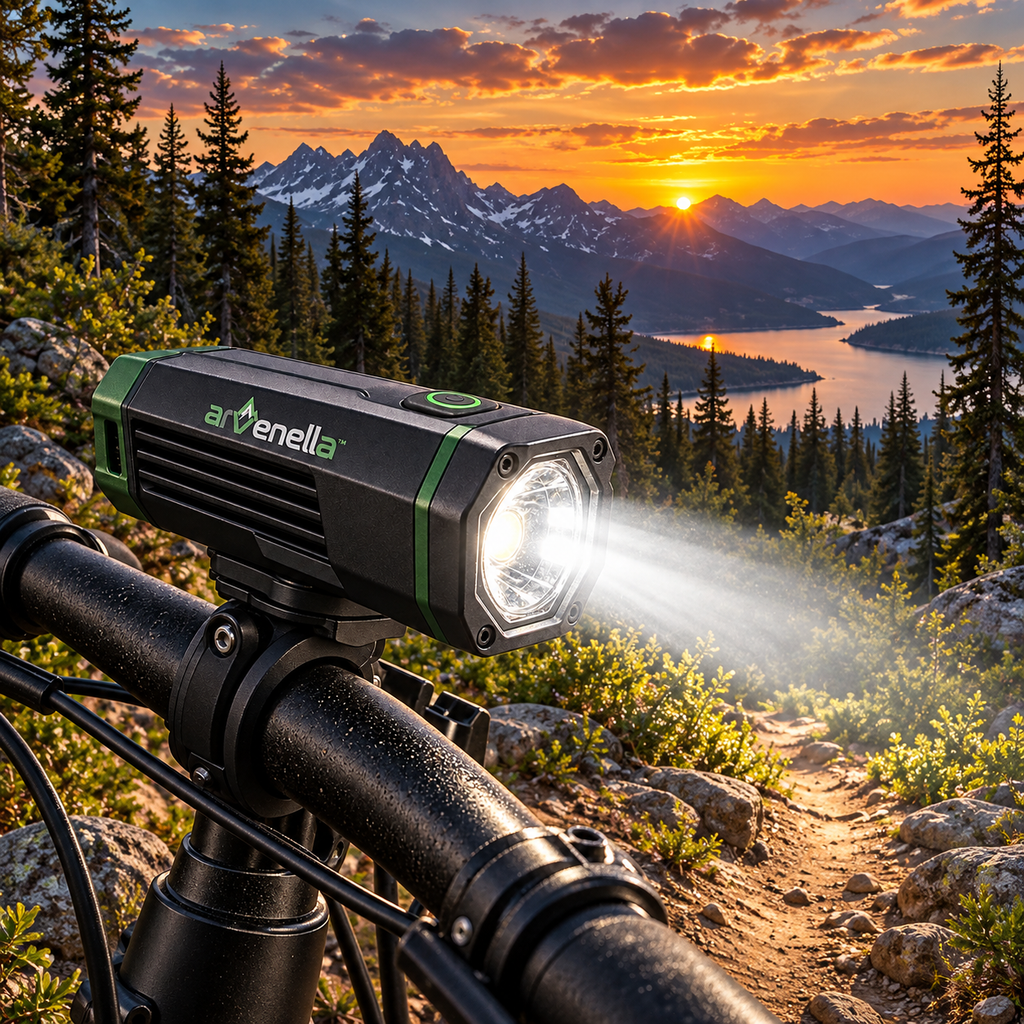 Arvenella™ RidgeBeam Mountain Bike Light