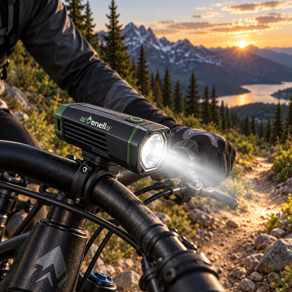 Arvenella™ RidgeBeam Mountain Bike Light