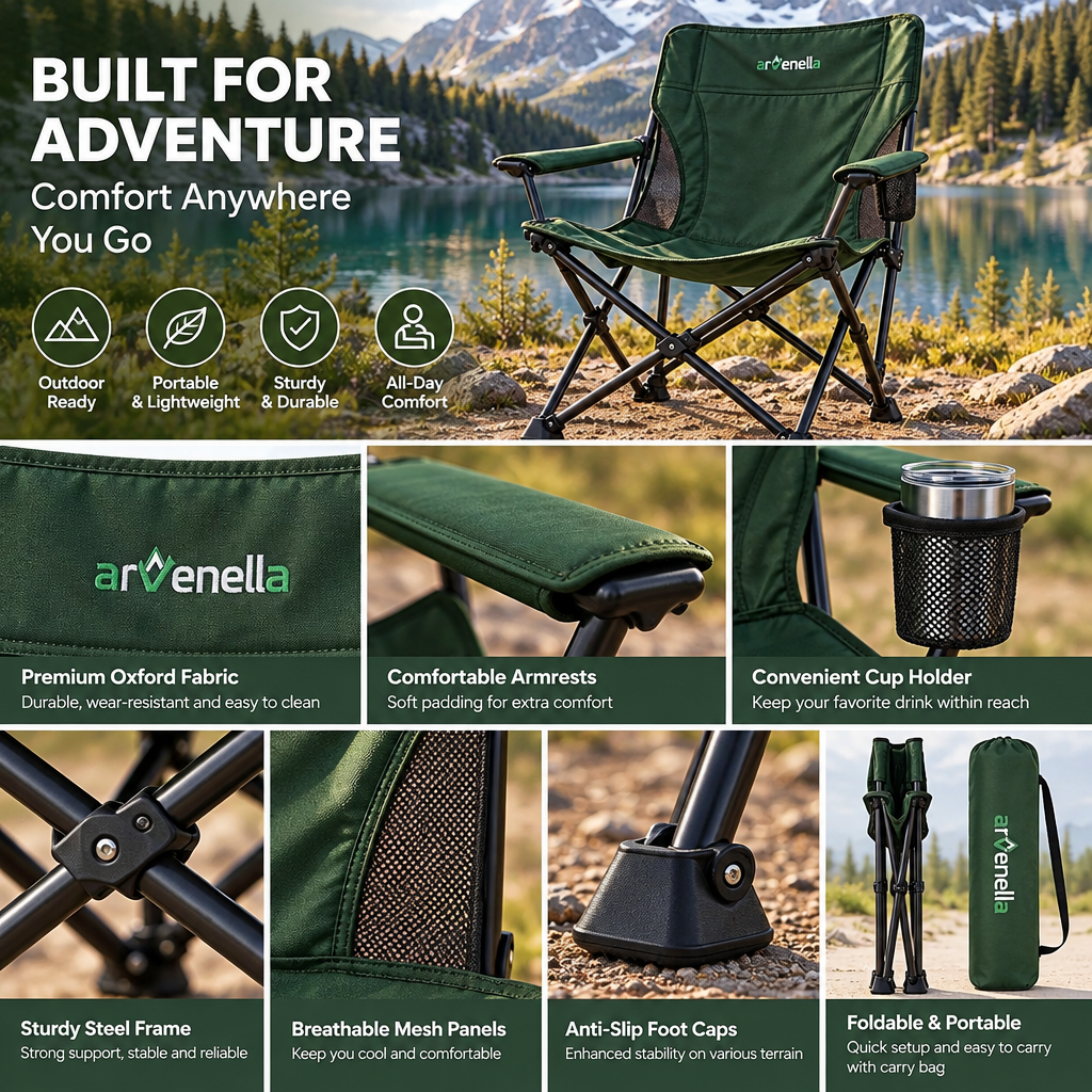 Arvenella™ BaseCamp Folding Chair