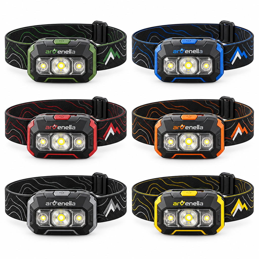 Arvenella™ NightHawk Rechargeable Headlamp