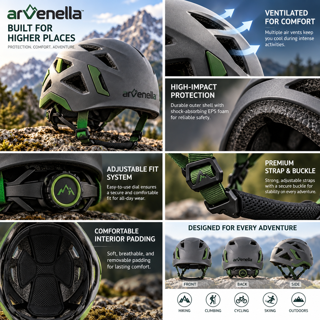 Arvenella™ PeakShield Climbing Helmet